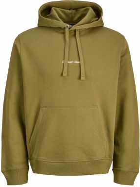 JACK & JONES Mikina 'JORNorrebro'  olivová / biela