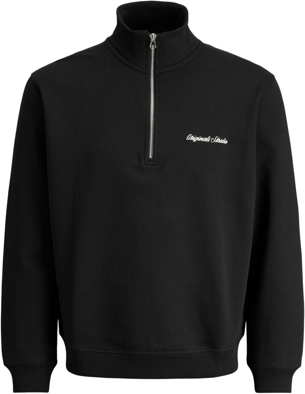 JACK & JONES Mikina 'JORNORREBRO'  čierna / biela
