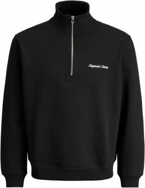 JACK & JONES Mikina 'JORNORREBRO'  čierna / biela