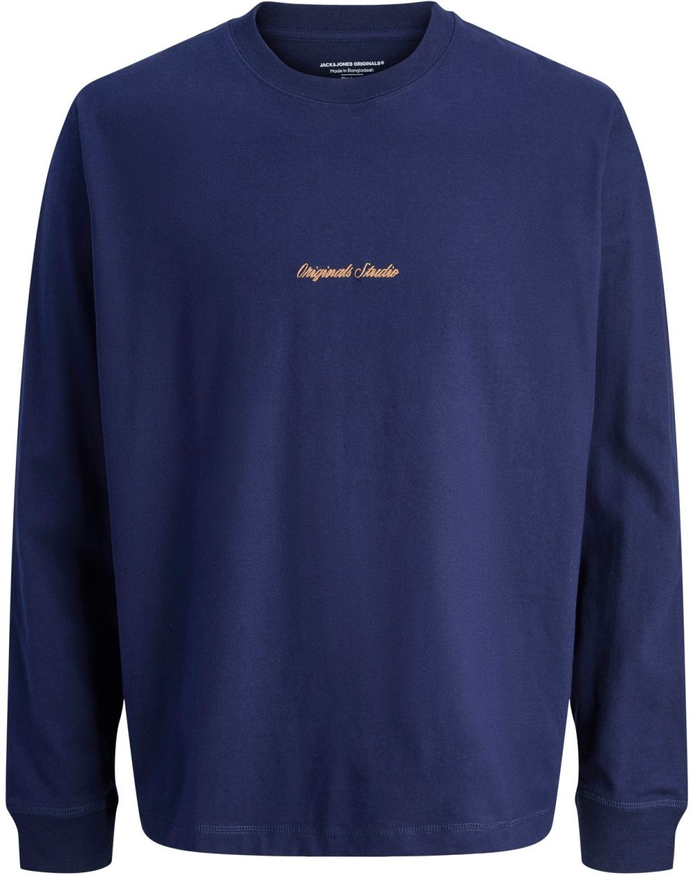 JACK & JONES Tričko 'JORNORREBRO'  tmavomodrá / oranžová