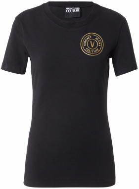 Versace Jeans Couture Tričko  zlatá / čierna