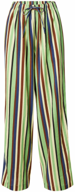 TOPSHOP Nohavice  modrá / hrdzavohnedá / svetložltá / svetlozelená