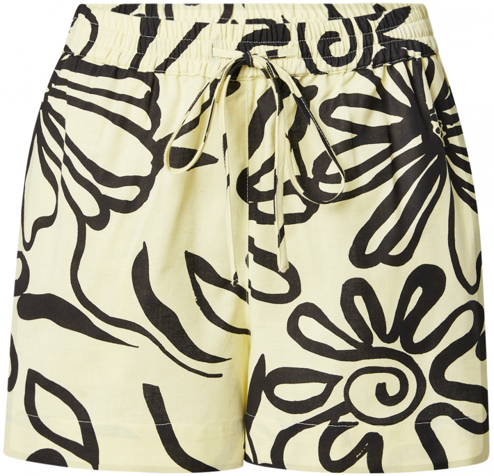 TOPSHOP Nohavice  svetložltá / čierna