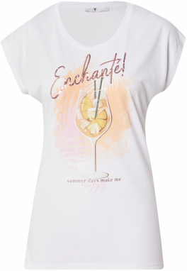 Hailys Tričko 'Lu44lu'  marhuľová / rosé / biela