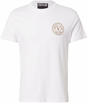 Versace Jeans Couture Tričko  zlatá / biela