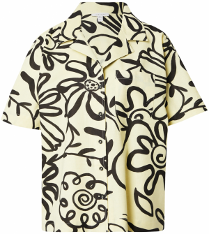 TOPSHOP Blúzka  svetložltá / čierna