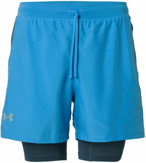 UNDER ARMOUR Športové nohavice 'LAUNCH 5'  námornícka modrá / azúrová