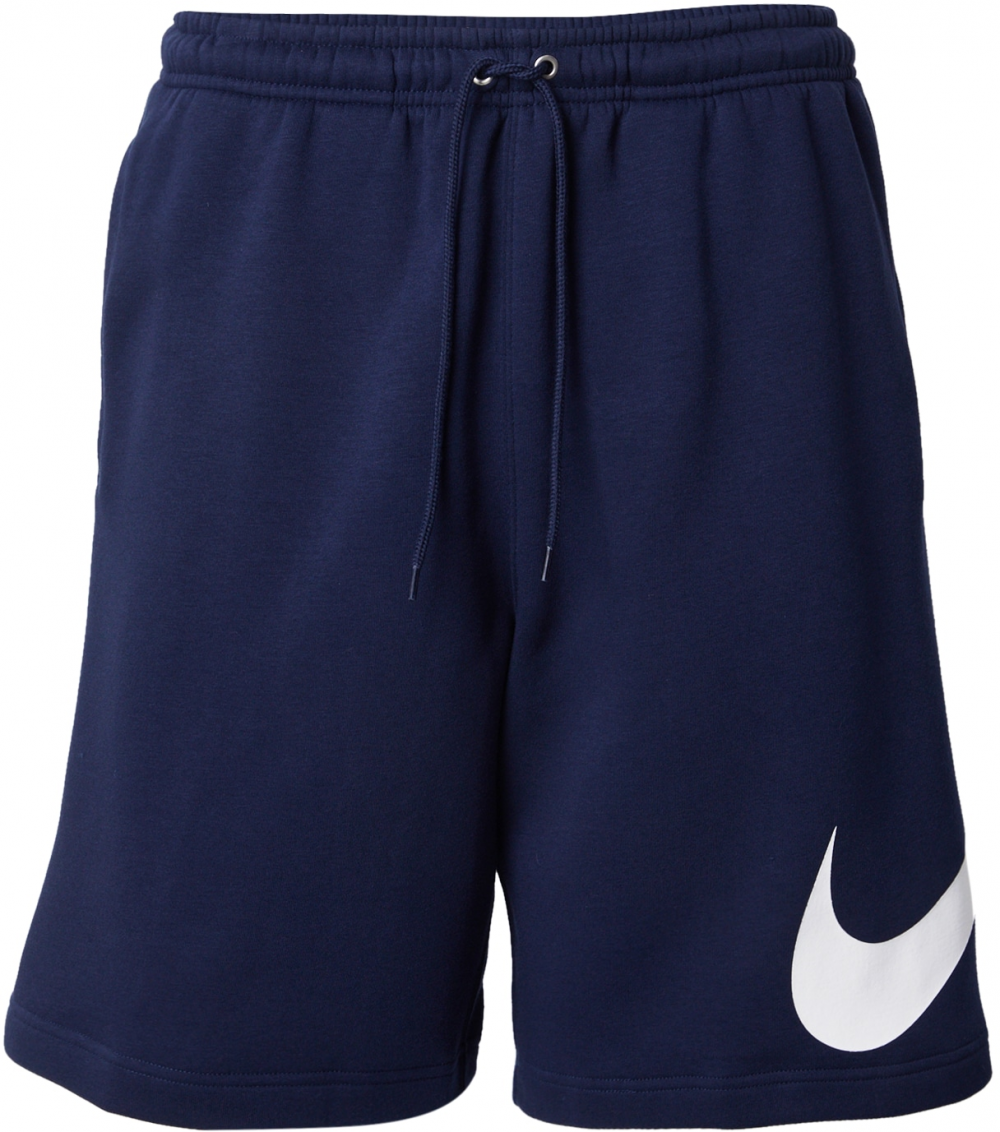 Nike Sportswear Nohavice 'CLUB'  námornícka modrá / biela