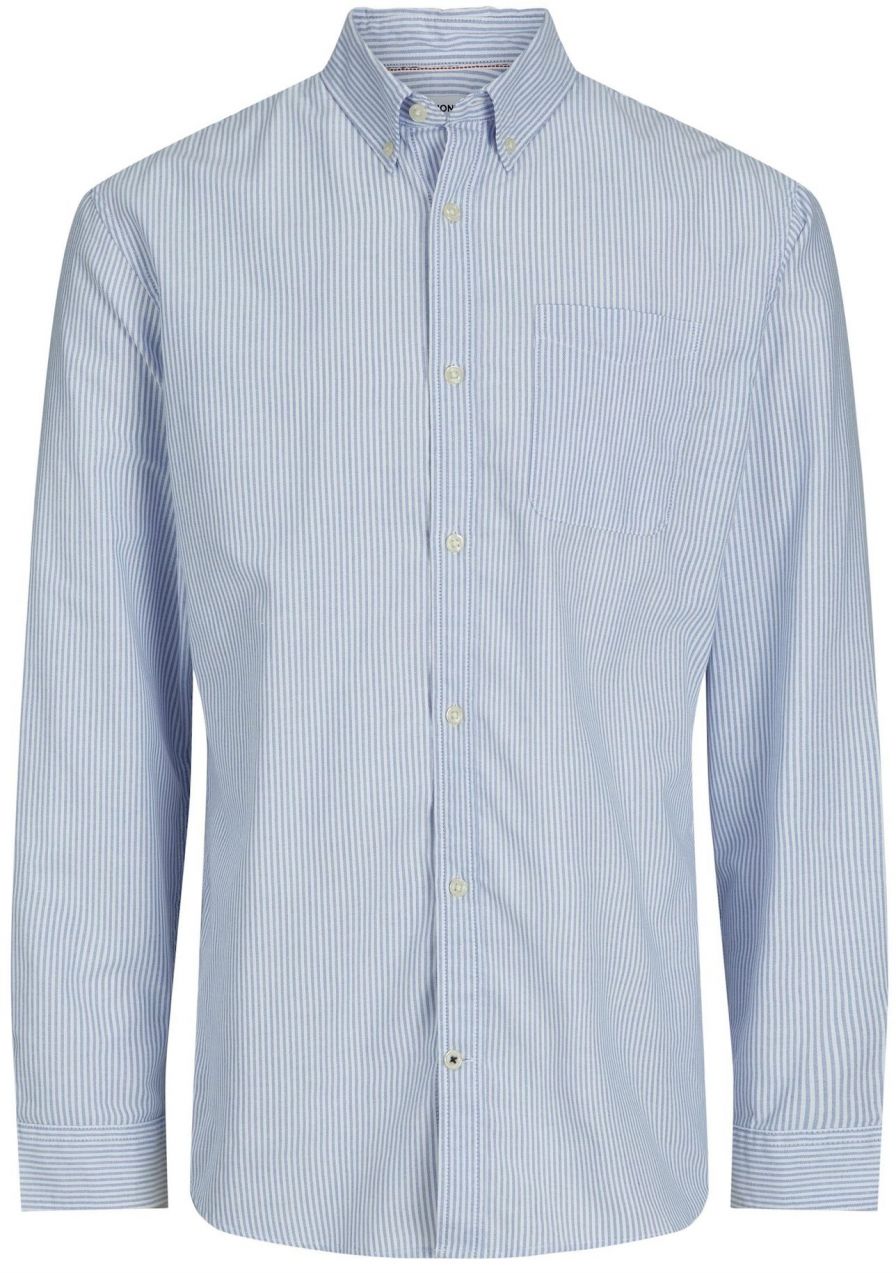 JACK & JONES Košeľa 'JWHCLASSIC'  svetlomodrá / biela