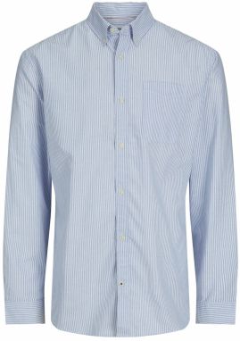 JACK & JONES Košeľa 'JWHCLASSIC'  svetlomodrá / biela