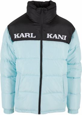 Karl Kani Zimná bunda 'Retro Essential'  svetlomodrá / čierna / biela