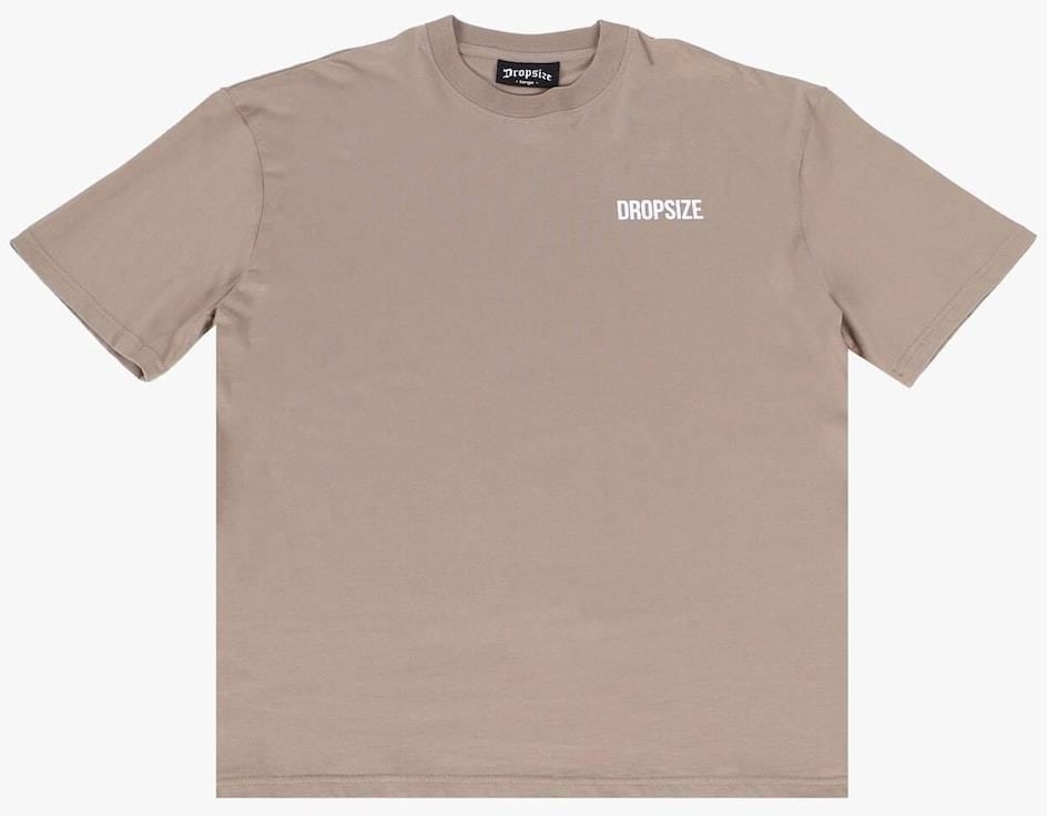 Dropsize Tričko  tmavošedá / biela