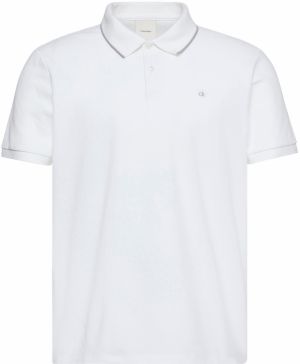 Calvin Klein Tričko  sivá / biela