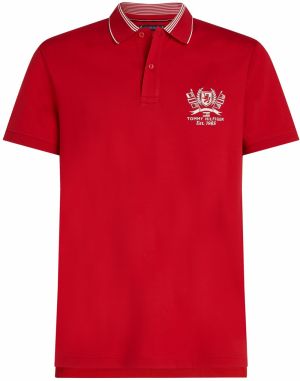 TOMMY HILFIGER Tričko  červená / biela