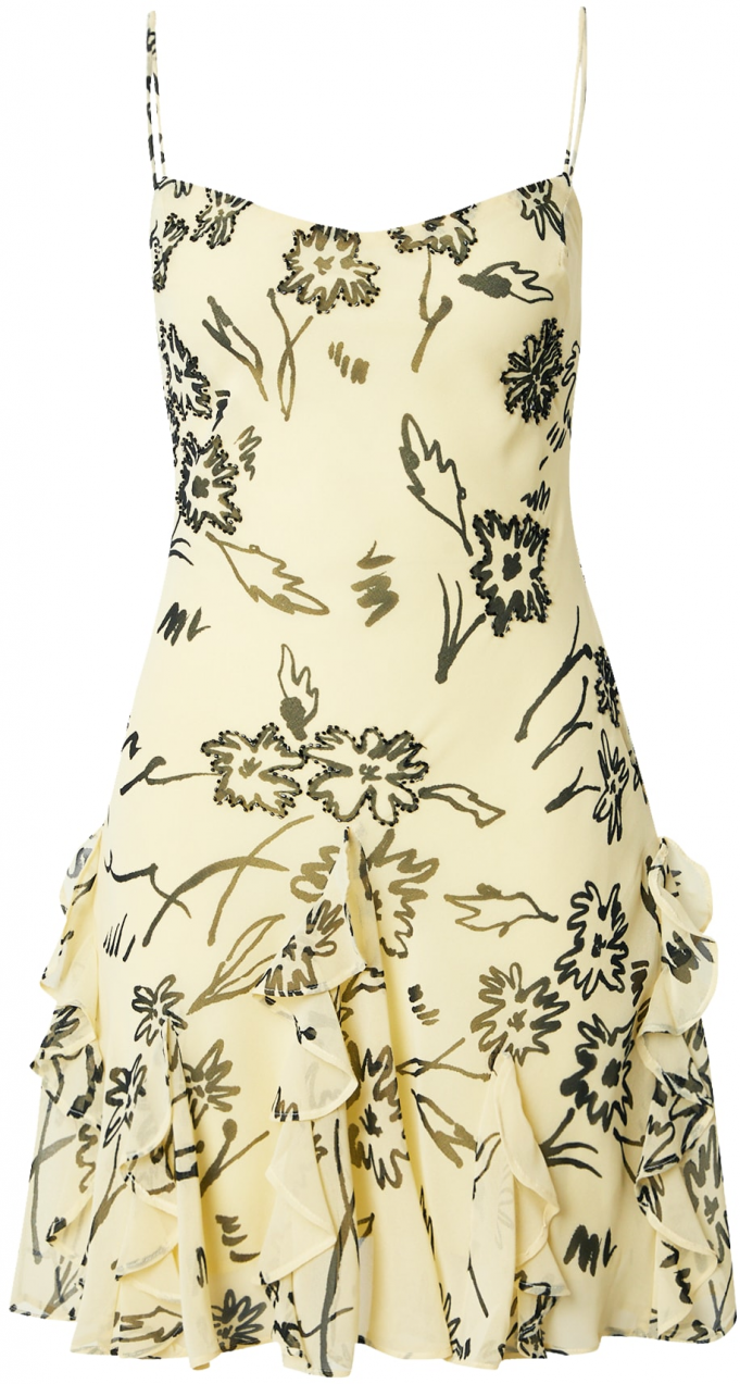 TOPSHOP Letné šaty  žltá / čierna