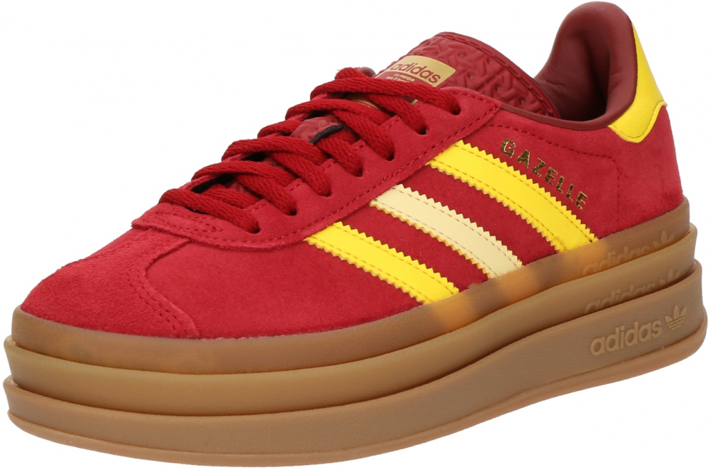 ADIDAS ORIGINALS Tenisky 'Gazelle Bold'  žltá / ohnivo červená / biela