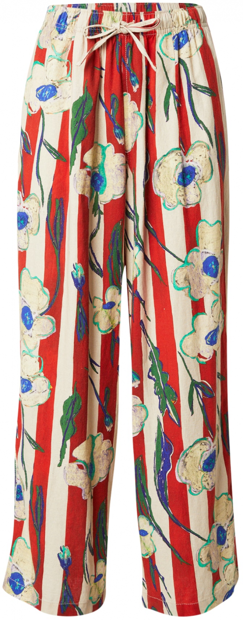 TOPSHOP Nohavice  béžová / modrá / zelená / červená