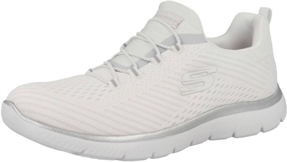 SKECHERS Slip-on obuv 'Summits - Fast Attraction'  svetlosivá / biela