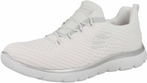 SKECHERS Slip-on obuv 'Summits - Fast Attraction'  svetlosivá / biela