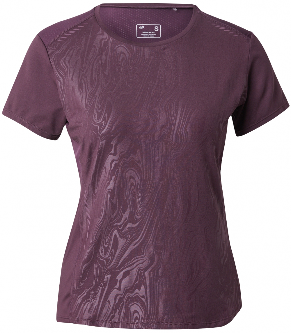 4F Funkčné tričko  tmavofialová