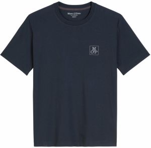Marc O'Polo Tričko  tmavomodrá / sivá