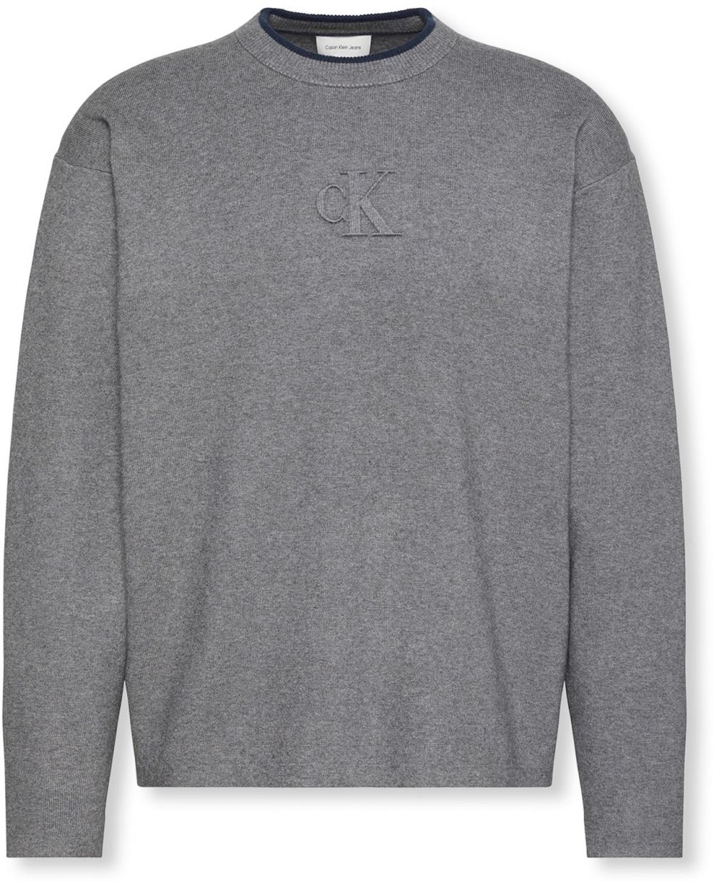 Calvin Klein Jeans Sveter  námornícka modrá / tmavosivá