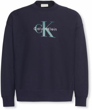 Calvin Klein Jeans Mikina  námornícka modrá / mätová / biela