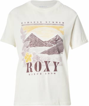 ROXY Tričko 'OCEAN'  slonová kosť / žltá / orgovánová / cyklaménová