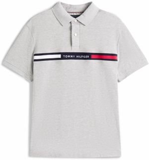 TOMMY HILFIGER Tričko  námornícka modrá / sivá / svetločervená / biela