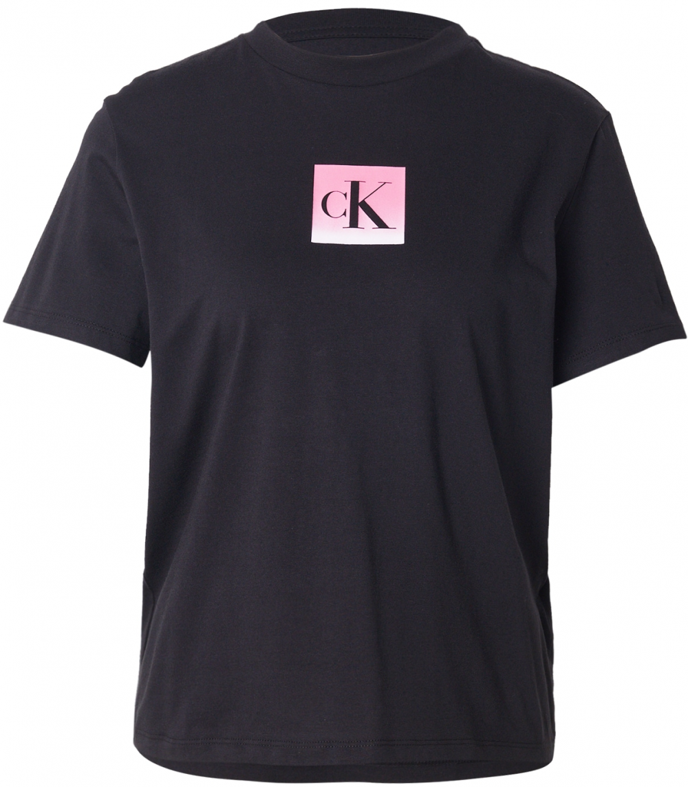 Calvin Klein Jeans Tričko  ružová / čierna / biela