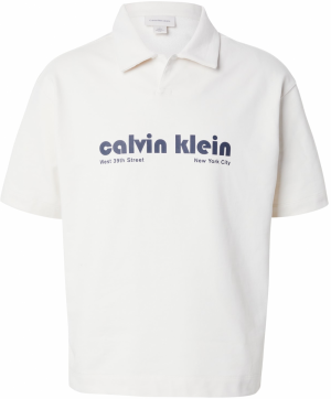 Calvin Klein Jeans Tričko  tmavomodrá / biela