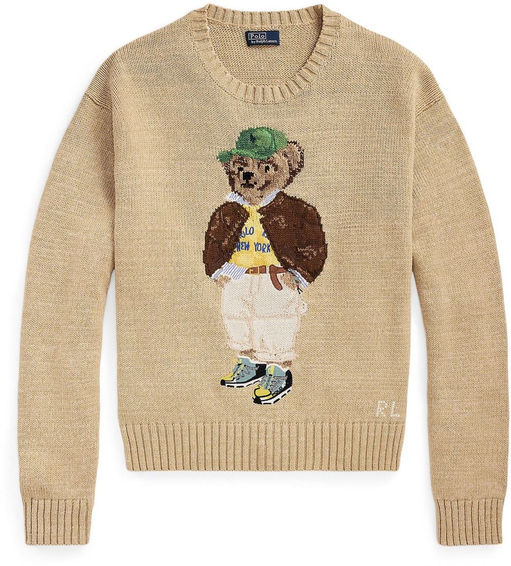 Polo Ralph Lauren Sveter  hnedá / svetlohnedá / žltá / zelená