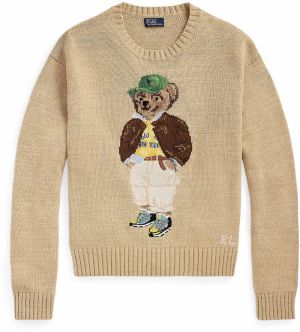 Polo Ralph Lauren Sveter  hnedá / svetlohnedá / žltá / zelená