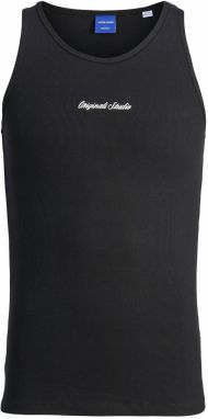 JACK & JONES Tričko 'JORNORREBRO'  čierna / biela