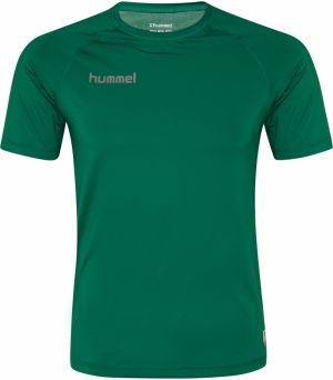 Hummel Funkčné tričko  sivá / tmavozelená