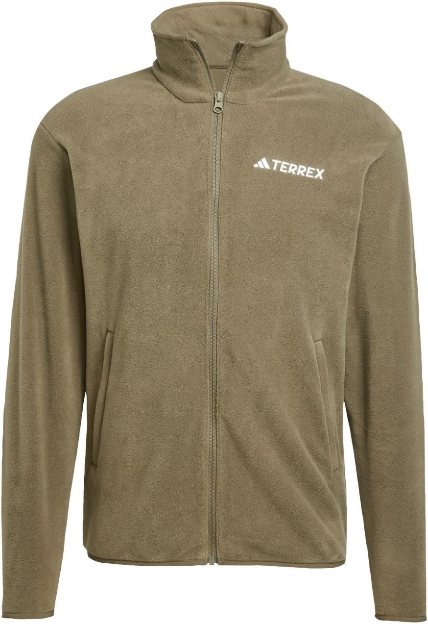 ADIDAS TERREX Funkčná flisová bunda 'Essentials'  olivová / biela