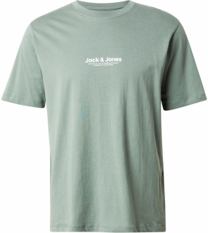 JACK & JONES Tričko 'JWHVESTERBRO'  pastelovo zelená / biela