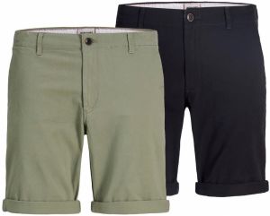 JACK & JONES Chino nohavice 'JPSTDave'  kaki / čierna