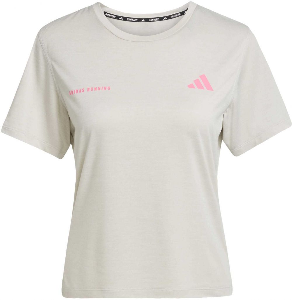 ADIDAS PERFORMANCE Funkčné tričko 'Own The Run'  svetlosivá / svetloružová
