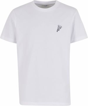 Mister Tee Tričko 'Pizza'  čierna / biela
