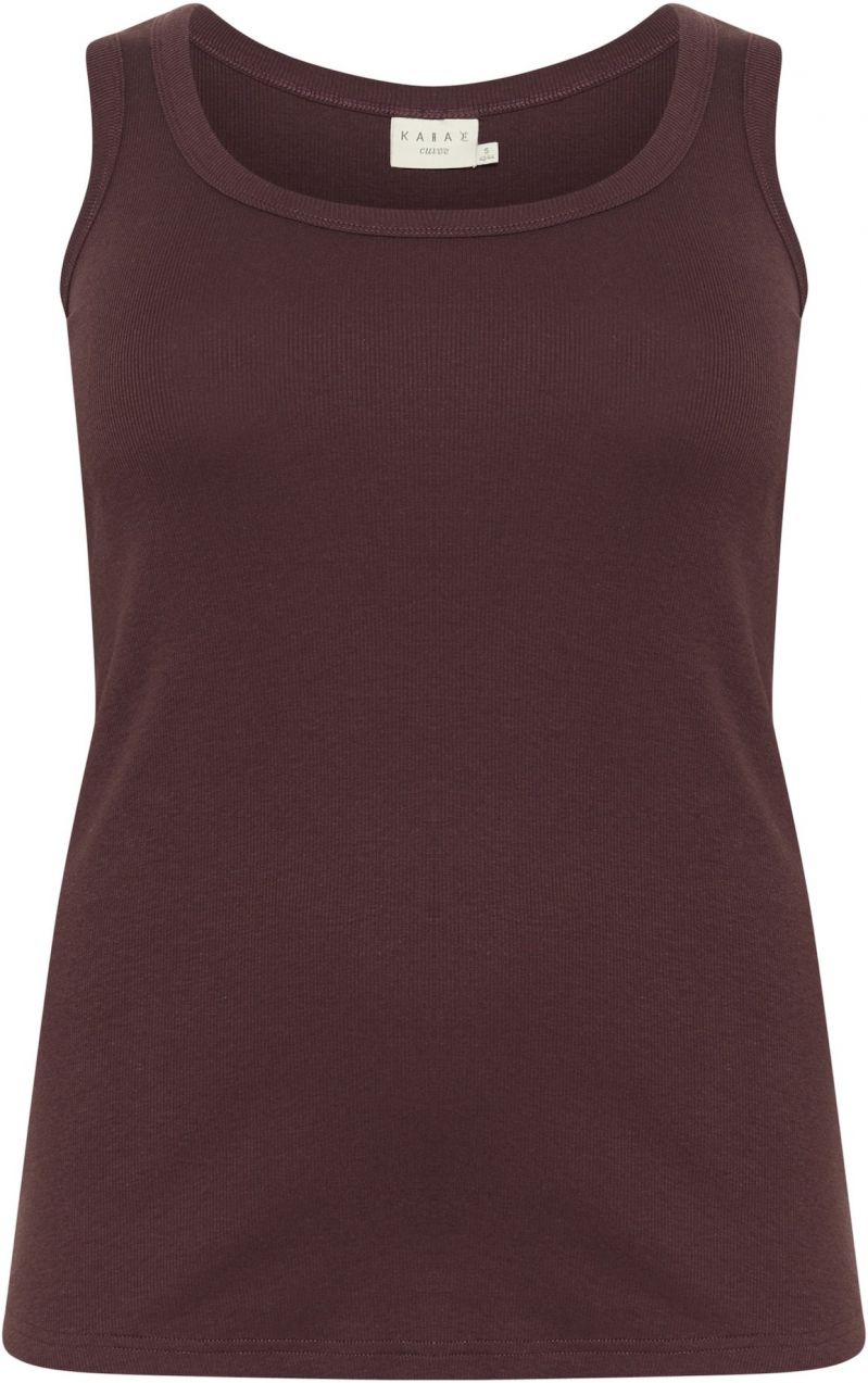 KAFFE CURVE Top 'KCCarina'  čokoládová