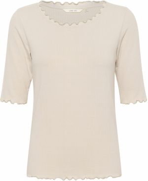 Cream Tričko 'CRRibba'  krémová