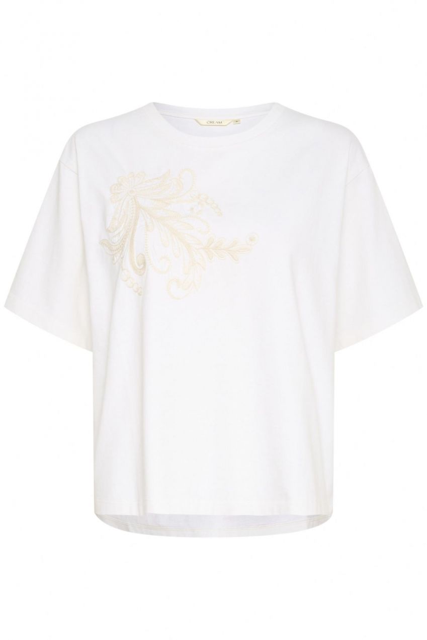 Cream Tričko 'CRLeona'  krémová / biela