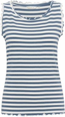 Cream Top 'CRRibba'  nebesky modrá / šedobiela