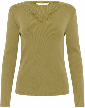 Cream Tričko 'CRTalia'  trstinová