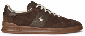 Polo Ralph Lauren Nízke tenisky 'HRT AERA'  čokoládová / zlatá