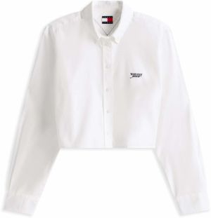 Tommy Jeans Blúzka  čierna / biela