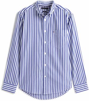 TOMMY HILFIGER Košeľa 'FLEX'  modrá / biela