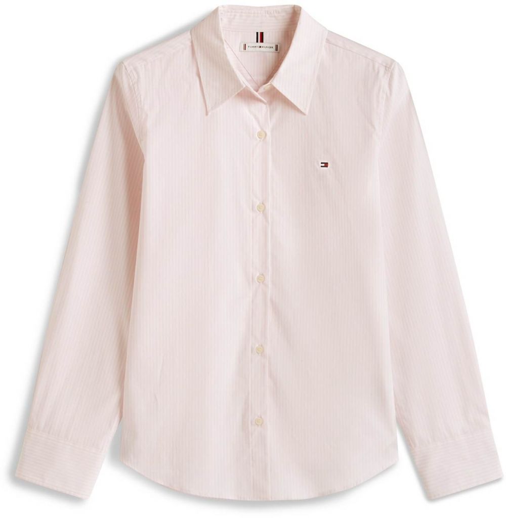 TOMMY HILFIGER Blúzka  pastelovo ružová / biela
