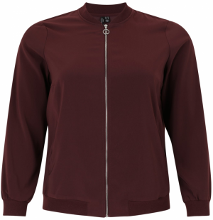 Vero Moda Curve Prechodná bunda  vínovo červená